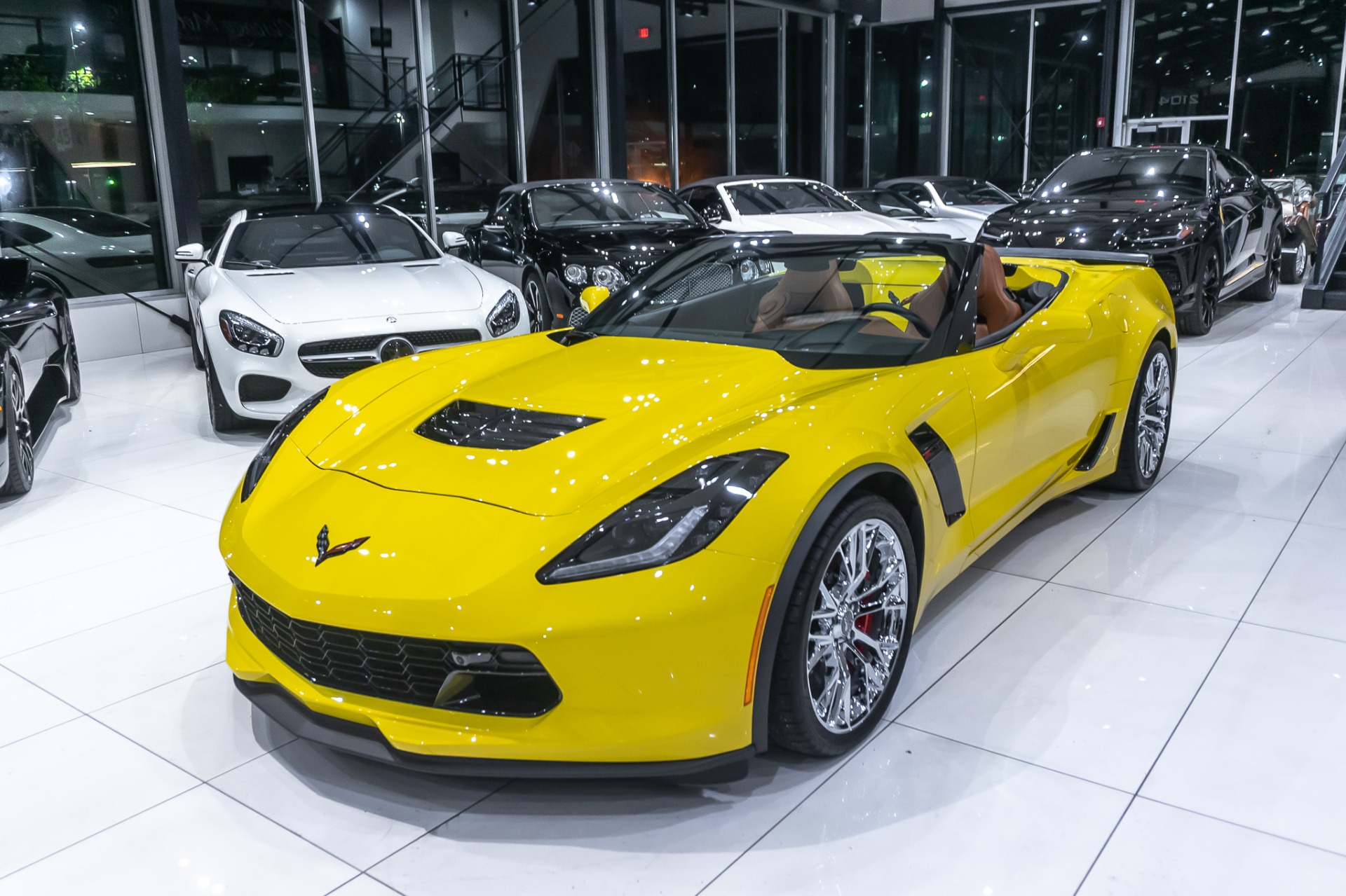 Used-2016-Chevrolet-Corvette-Z06-Convertible-3LZ-7-Speed-Manual-Racing-Yellow-ONLY-1K-Miles