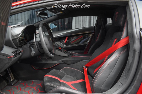 Used-2020-Lamborghini-Aventador-SVJ-LP770-4-Extremely-Rare-Rosso-Efesto-Ad-Personam-Carbon-Fiber-Everywhere