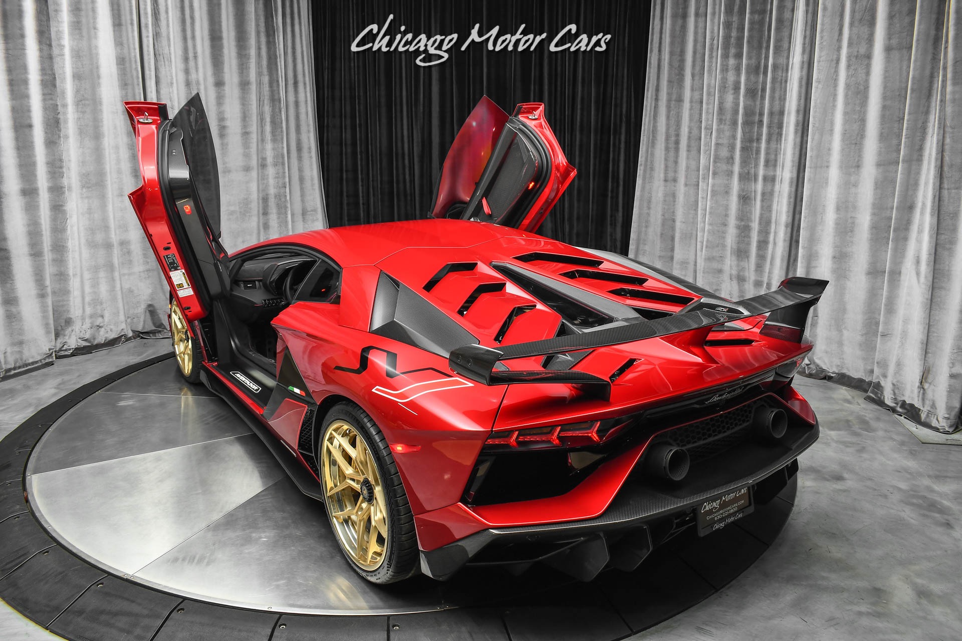 Used-2020-Lamborghini-Aventador-SVJ-LP770-4-Extremely-Rare-Rosso-Efesto-Ad-Personam-Carbon-Fiber-Everywhere