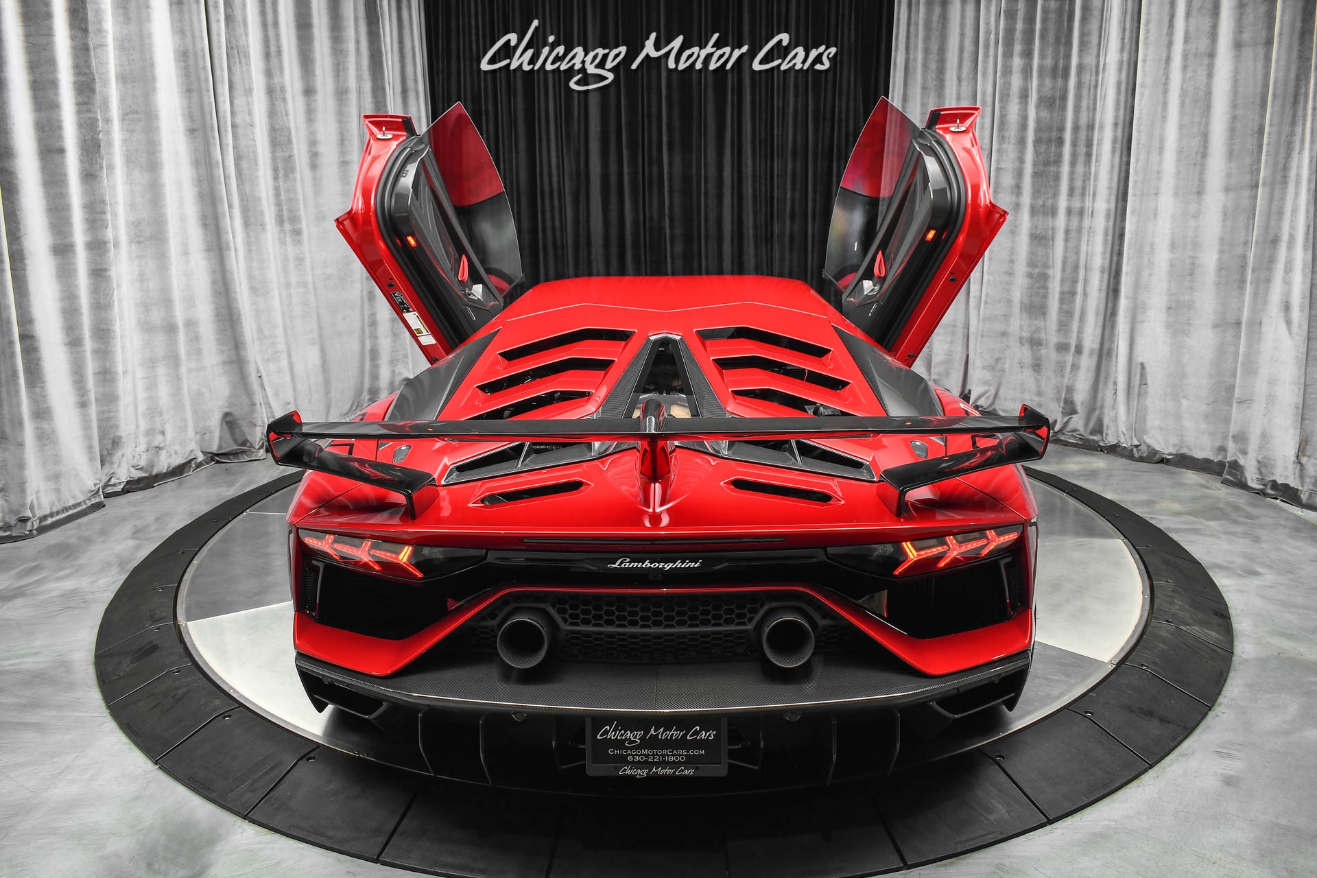 Used-2020-Lamborghini-Aventador-SVJ-LP770-4-Extremely-Rare-Rosso-Efesto-Ad-Personam-Carbon-Fiber-Everywhere