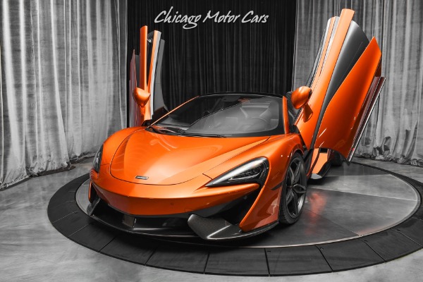 Used 2018 McLaren 570S Spider Convertible Only 11k Miles! Serviced! Volcano Orange! for sale Sold at Chicago Motor Cars in West Chicago IL 60185 2