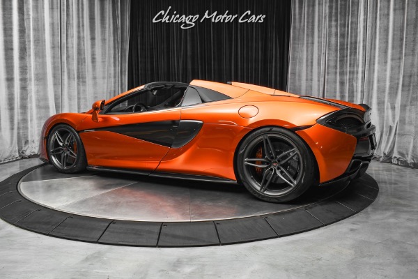 Used 2018 McLaren 570S Spider Convertible Only 11k Miles! Serviced! Volcano Orange! for sale Sold at Chicago Motor Cars in West Chicago IL 60185 3