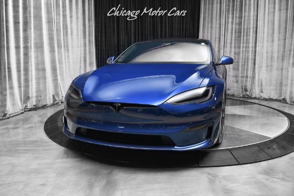 Used 2021 Tesla Model S Plaid Sedan Deep Blue! LOADED with Every Option! Full Self Driving! for sale Sold at Chicago Motor Cars in West Chicago IL 60185 2