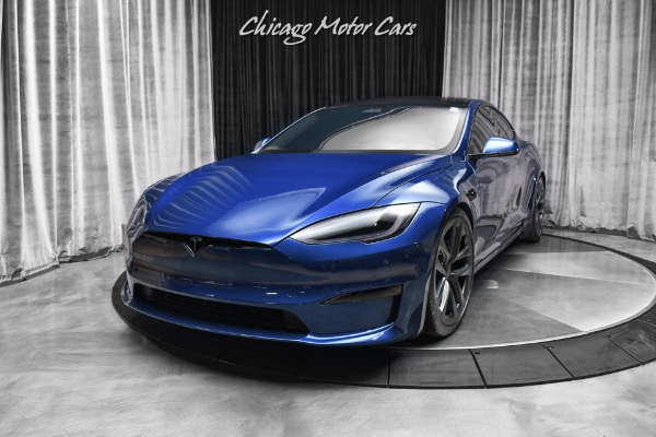 Used-2021-Tesla-Model-S-Plaid-Sedan-Deep-Blue-LOADED-with-Every-Option-Full-Self-Driving