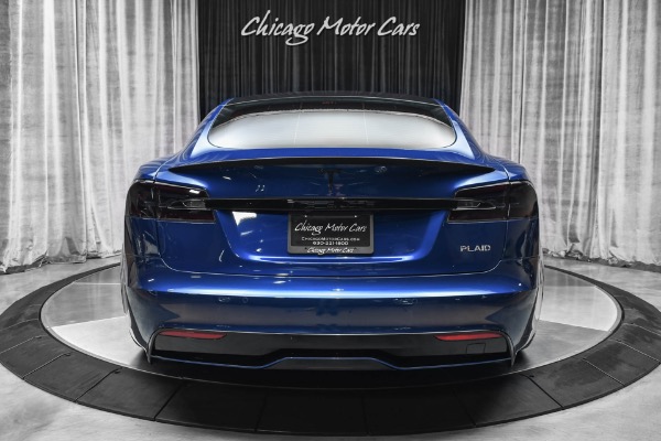 Used 2021 Tesla Model S Plaid Sedan Deep Blue! LOADED with Every Option! Full Self Driving! for sale Sold at Chicago Motor Cars in West Chicago IL 60185 4
