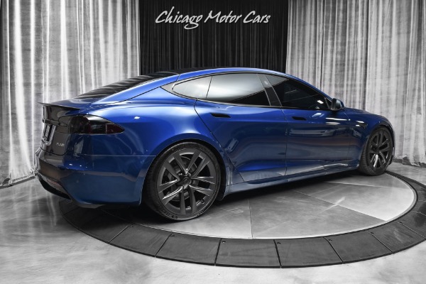 Used 2021 Tesla Model S Plaid Sedan Deep Blue! LOADED with Every Option! Full Self Driving! for sale Sold at Chicago Motor Cars in West Chicago IL 60185 5