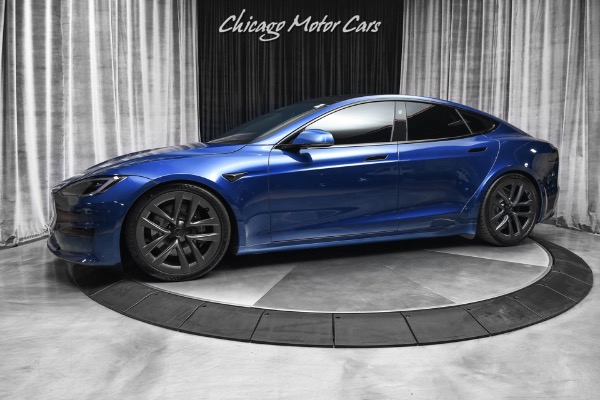 Used 2021 Tesla Model S Plaid Sedan Deep Blue! LOADED with Every Option! Full Self Driving! for sale Sold at Chicago Motor Cars in West Chicago IL 60185 1