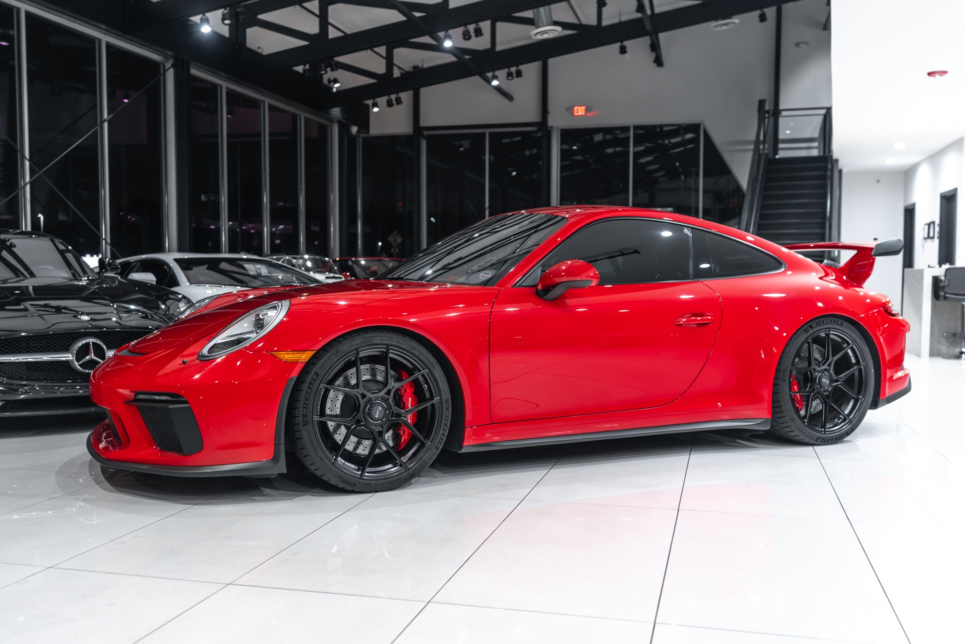 Used-2018-Porsche-911-GT3-PDK-Trans-Full-Bucket-Seats-Front-Lift-Forged-One-Wheels-LOW-Miles