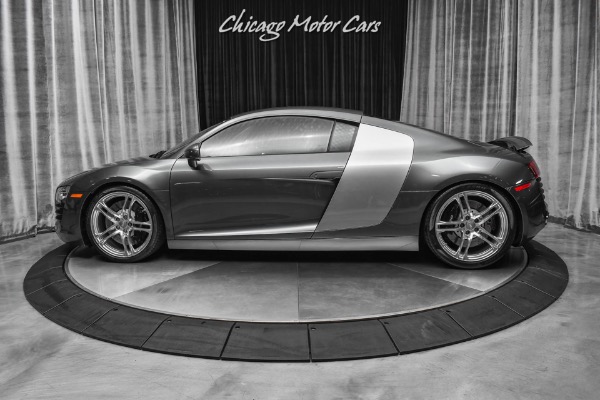 Used-2009-Audi-R8-Quattro-Daytona-Gray-Pearl-6-Speed-Manual-Premium-Pack-LOADED