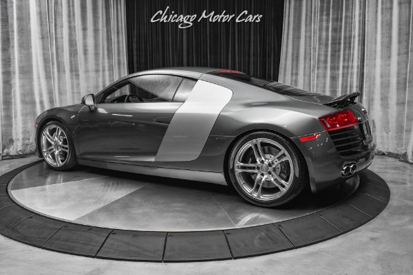 Used-2009-Audi-R8-Quattro-Daytona-Gray-Pearl-6-Speed-Manual-Premium-Pack-LOADED