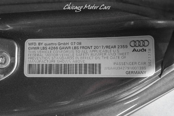 Used-2009-Audi-R8-Quattro-Daytona-Gray-Pearl-6-Speed-Manual-Premium-Pack-LOADED