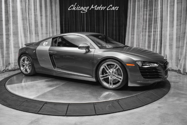 Used-2009-Audi-R8-Quattro-Daytona-Gray-Pearl-6-Speed-Manual-Premium-Pack-LOADED