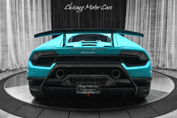Used 2018 Lamborghini Huracan LP640-4 Performante Coupe RARE Ad Personam Blu Glauco Only 3K Miles LOADED! for sale Sold at Chicago Motor Cars in West Chicago IL 60185 4