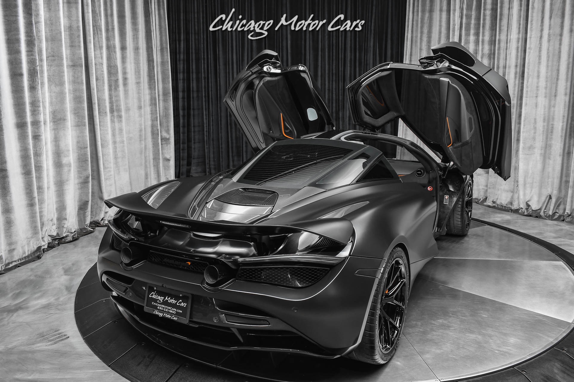 Used-2018-McLaren-720S-Performance-Coupe-Satin-Black-HRE-Wheels-TONS-of-Carbon-HUGE-MSRP