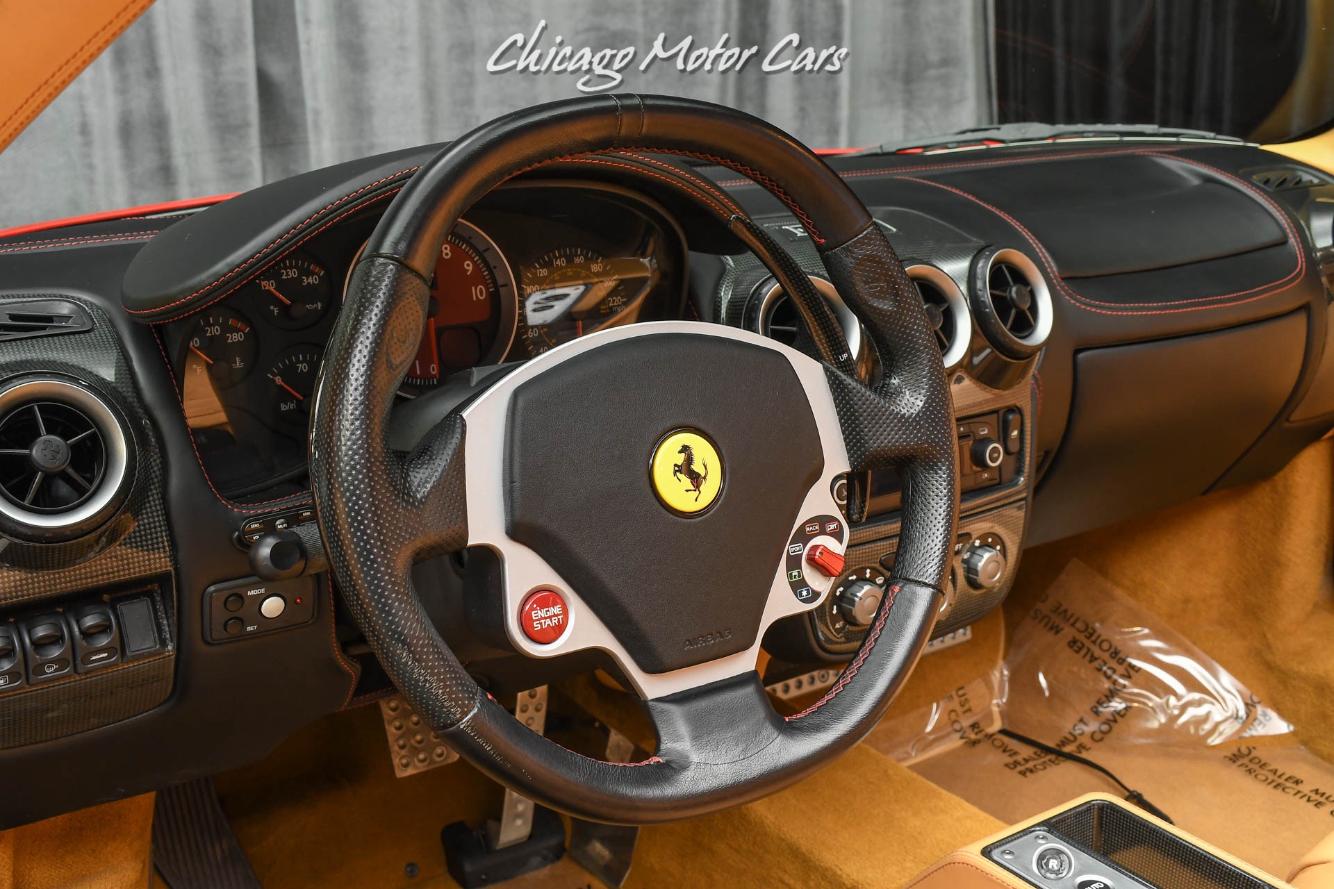 Used-2007-Ferrari-F430-F1-Spider-Daytona-Seats-HRE-Wheels-Race-Exhaust-Full-Front-PPF