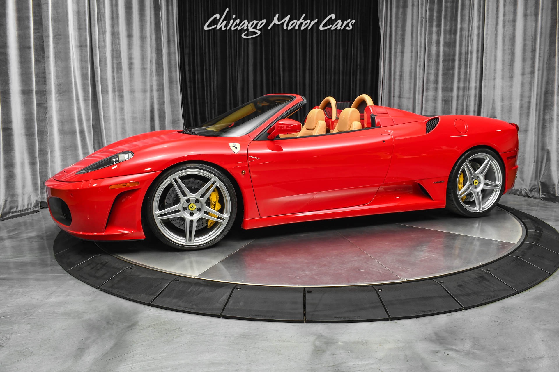 Used-2007-Ferrari-F430-F1-Spider-Daytona-Seats-HRE-Wheels-Race-Exhaust-Full-Front-PPF