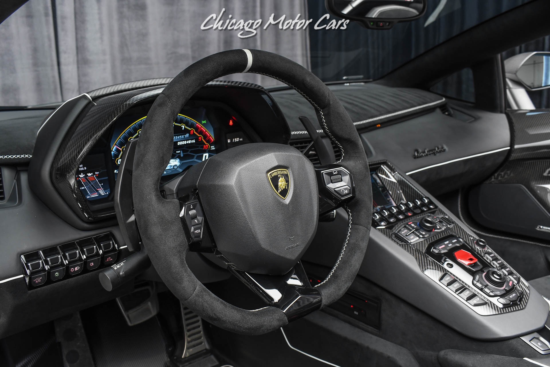 Used-2020-Lamborghini-Aventador-SVJ-LP770-4-Roadster-Factory-Matte-White-CARBON-FIBER-Everywhere-Only-2k-Miles