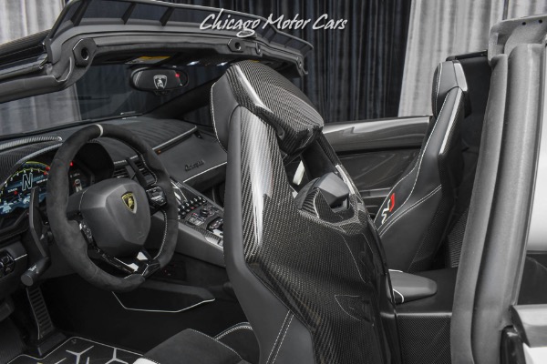 Used-2020-Lamborghini-Aventador-SVJ-LP770-4-Roadster-Factory-Matte-White-CARBON-FIBER-Everywhere-Only-2k-Miles