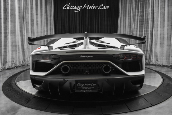 Used 2020 Lamborghini Aventador SVJ LP770-4 Roadster Factory Matte White CARBON FIBER Everywhere Only 2k Miles for sale Sold at Chicago Motor Cars in West Chicago IL 60185 4
