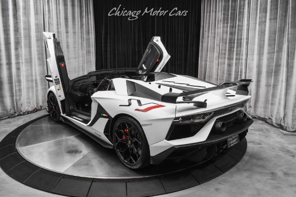 Used-2020-Lamborghini-Aventador-SVJ-LP770-4-Roadster-Factory-Matte-White-CARBON-FIBER-Everywhere-Only-2k-Miles