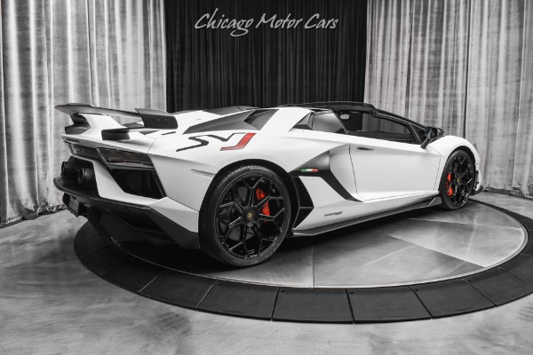 Used 2020 Lamborghini Aventador SVJ LP770-4 Roadster Factory Matte White CARBON FIBER Everywhere Only 2k Miles for sale Sold at Chicago Motor Cars in West Chicago IL 60185 5