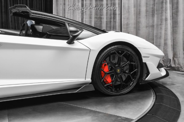 Used-2020-Lamborghini-Aventador-SVJ-LP770-4-Roadster-Factory-Matte-White-CARBON-FIBER-Everywhere-Only-2k-Miles