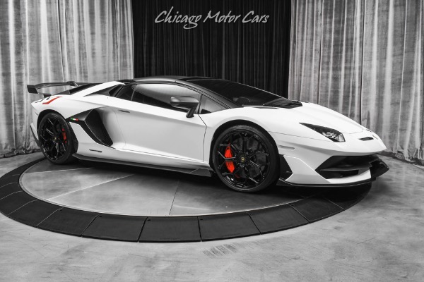 Used-2020-Lamborghini-Aventador-SVJ-LP770-4-Roadster-Factory-Matte-White-CARBON-FIBER-Everywhere-Only-2k-Miles