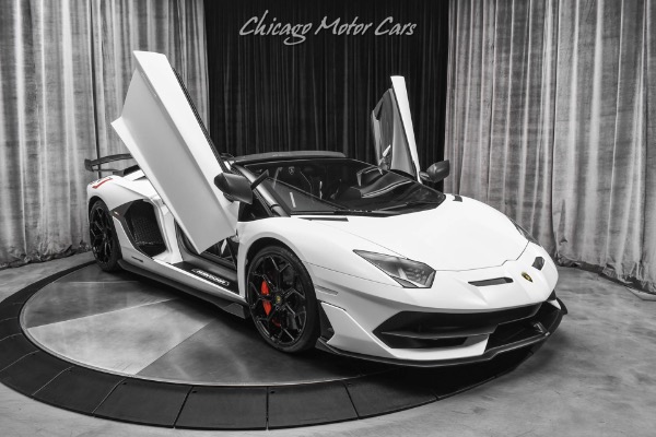 Used-2020-Lamborghini-Aventador-SVJ-LP770-4-Roadster-Factory-Matte-White-CARBON-FIBER-Everywhere-Only-2k-Miles