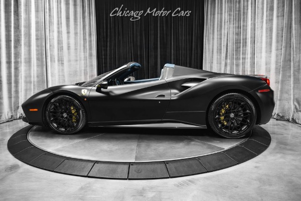 Used-2018-Ferrari-488-Spider-Convertible-427k-MSRP-1-of-1-Spec-Factory-Matte-Black-Paint-HRE-Wheels