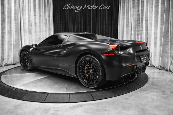 Used-2018-Ferrari-488-Spider-Convertible-427k-MSRP-1-of-1-Spec-Factory-Matte-Black-Paint-HRE-Wheels