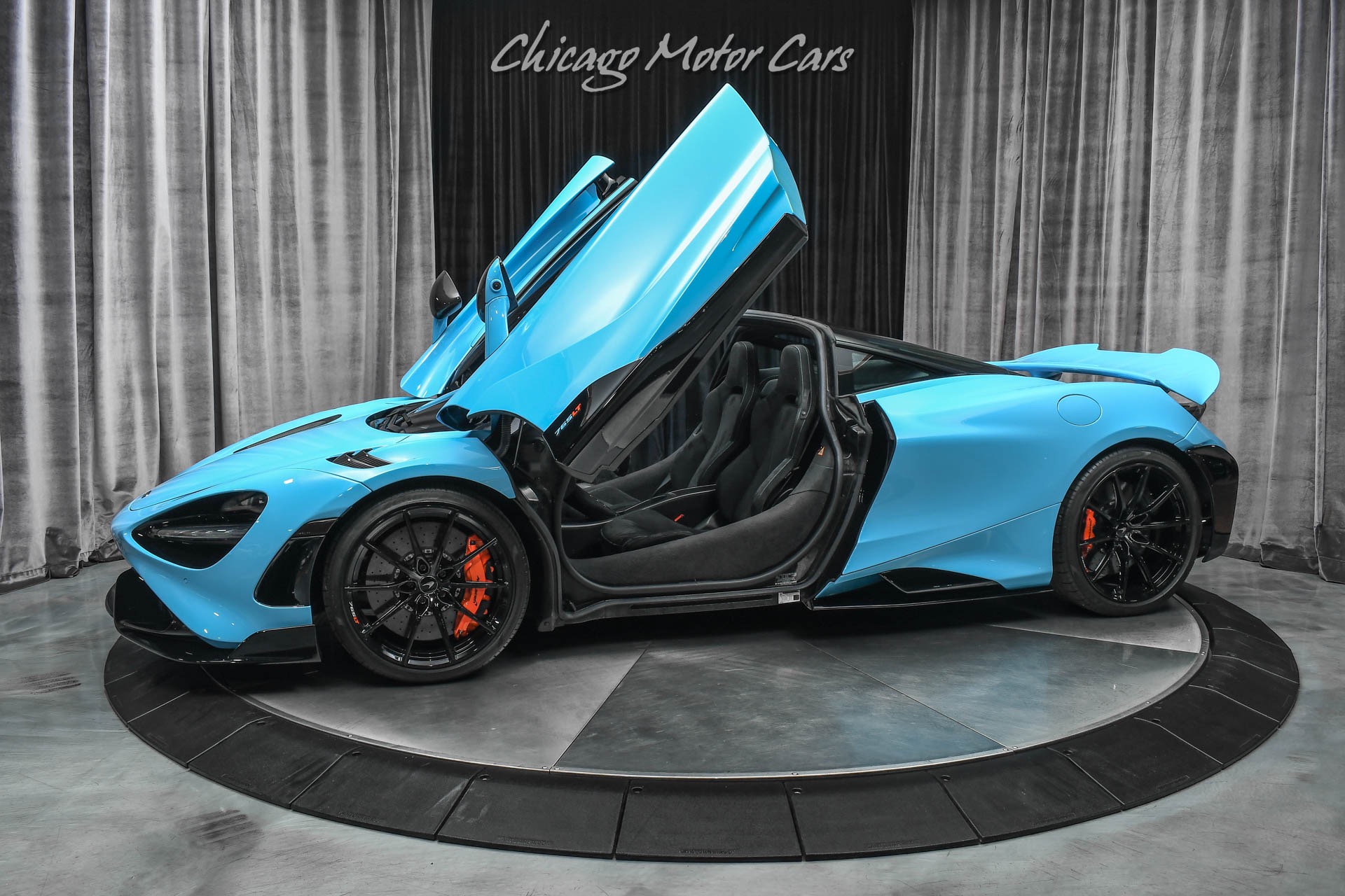 Used-2021-McLaren-765LT-Coupe-ONLY-2K-Miles-Curacao-Blue-MSO-Black-Pack-HOT-Spec-LOADED