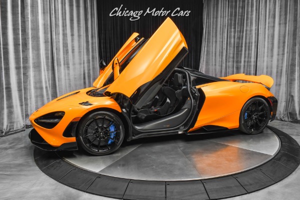 Used 2021 McLaren 765LT Coupe Roof Scoop Papaya Spark Orange! Club Sport Pro Pack LOADED for sale Sold at Chicago Motor Cars in West Chicago IL 60185 1