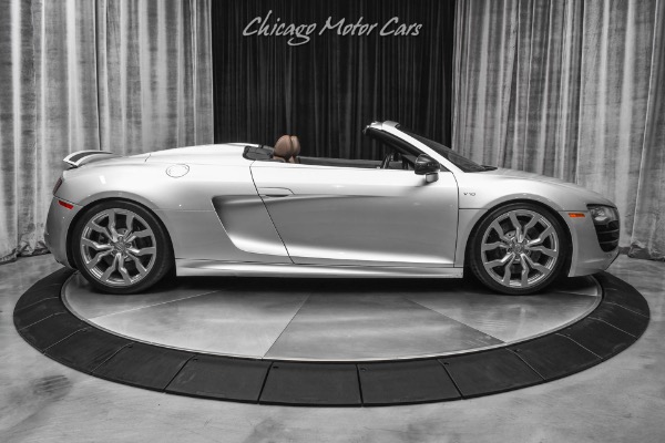 Used-2012-Audi-R8-52-V10-Quattro-Spyder-Convertible-Ice-Silver-Carbon-Fiber-Mirror-PPF