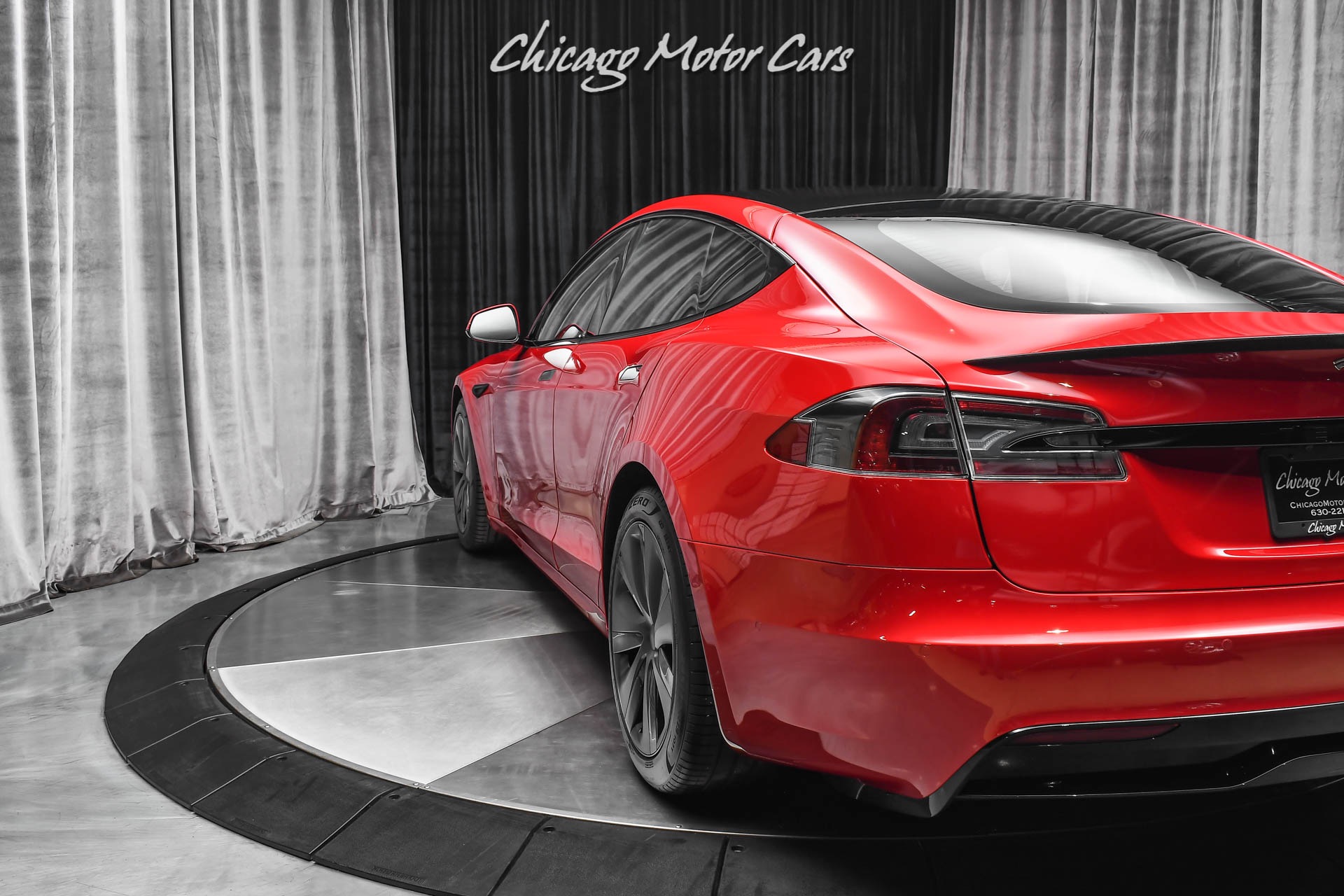 Used-2021-Tesla-Model-S-Plaid-Sedan-Red-Multi-Coat-ONLY-144-Miles-Autopilot-Worlds-Fastest-Sedan