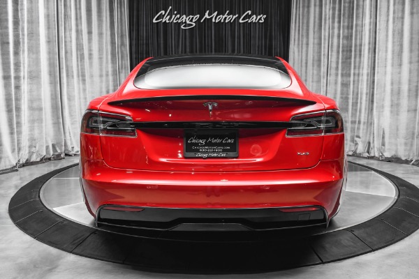 Used 2021 Tesla Model S Plaid Sedan Red Multi-Coat! ONLY 144 Miles! Autopilot! Worlds Fastest Sedan for sale Sold at Chicago Motor Cars in West Chicago IL 60185 4