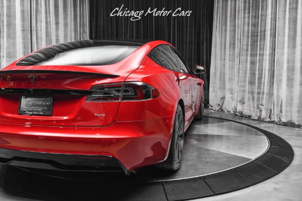 Used-2021-Tesla-Model-S-Plaid-Sedan-Red-Multi-Coat-ONLY-144-Miles-Autopilot-Worlds-Fastest-Sedan