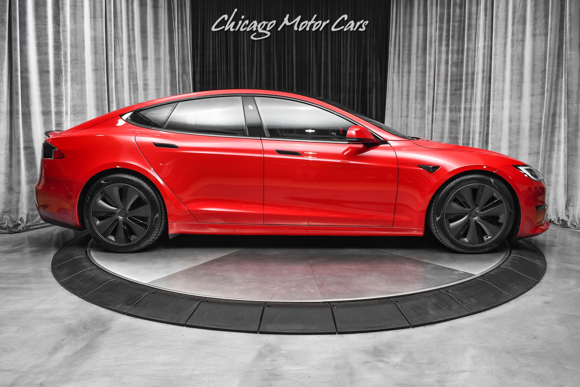 Used-2021-Tesla-Model-S-Plaid-Sedan-Red-Multi-Coat-ONLY-144-Miles-Autopilot-Worlds-Fastest-Sedan