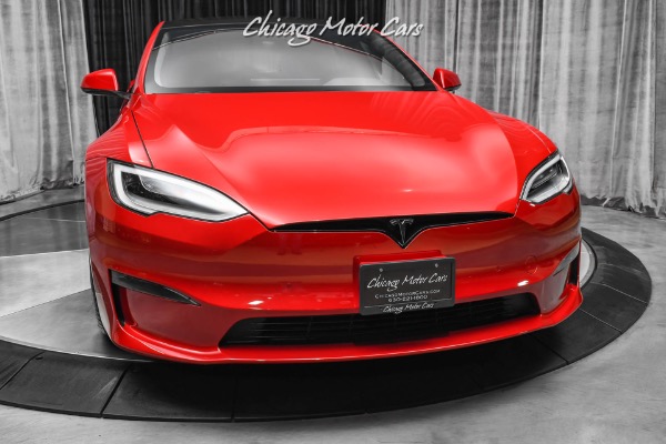 Used-2021-Tesla-Model-S-Plaid-Sedan-Red-Multi-Coat-ONLY-144-Miles-Autopilot-Worlds-Fastest-Sedan