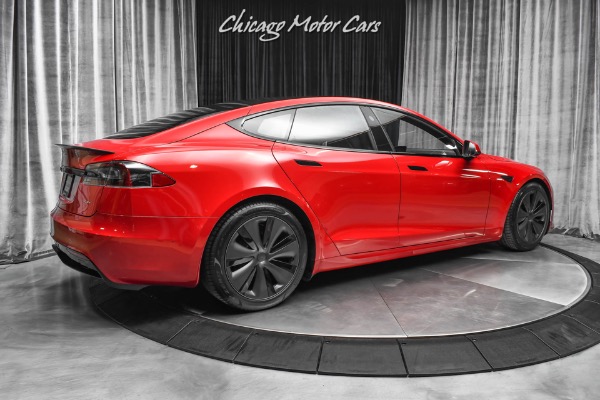 Used 2021 Tesla Model S Plaid Sedan Red Multi-Coat! ONLY 144 Miles! Autopilot! Worlds Fastest Sedan for sale Sold at Chicago Motor Cars in West Chicago IL 60185 5