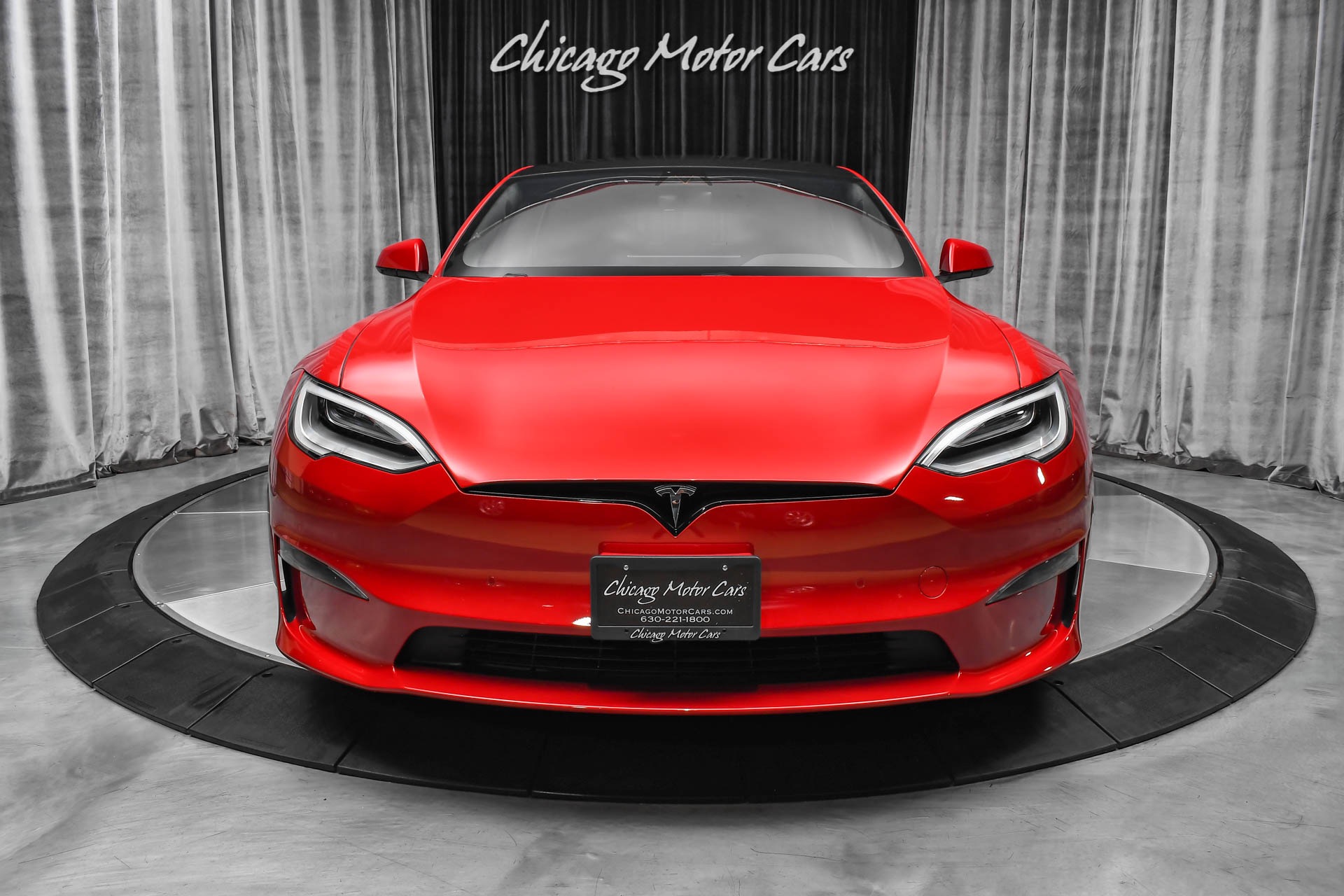 Used-2021-Tesla-Model-S-Plaid-Sedan-Red-Multi-Coat-ONLY-144-Miles-Autopilot-Worlds-Fastest-Sedan