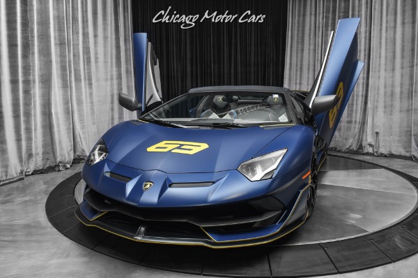 Used 2020 Lamborghini Aventador LP770-4 SVJ 63 Roadster Extremely RARE Blu Emera 1/63 Made Collector Quality FULL PPF for sale Sold at Chicago Motor Cars in West Chicago IL 60185 2