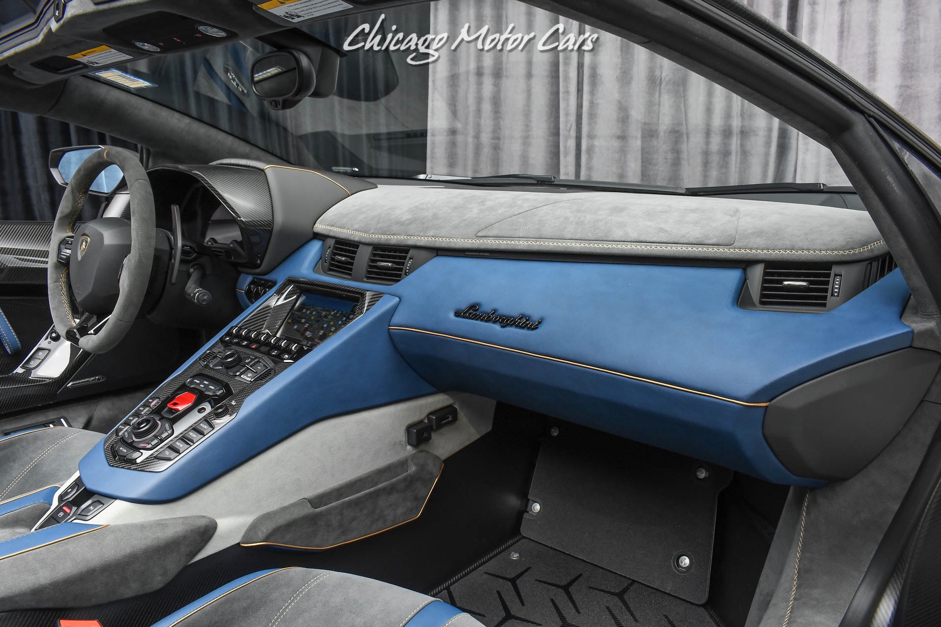 Lamborghini Aventador Interior Blue