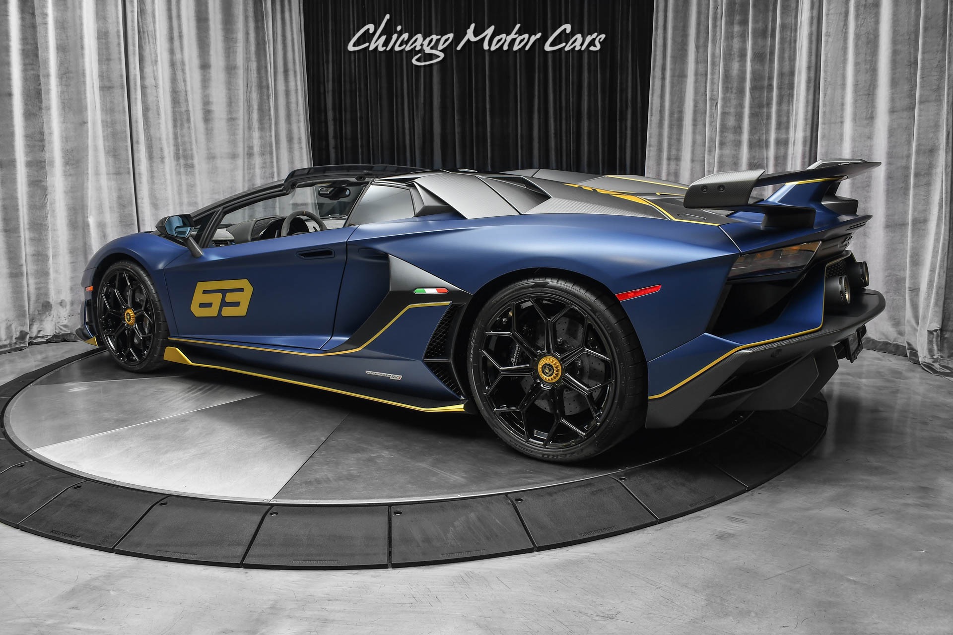 Used-2020-Lamborghini-Aventador-LP770-4-SVJ-63-Roadster-Extremely-RARE-Blu-Emera-163-Made-Collector-Quality-FULL-PPF