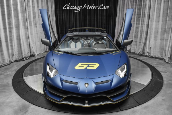 Used-2020-Lamborghini-Aventador-LP770-4-SVJ-63-Roadster-Extremely-RARE-Blu-Emera-163-Made-Collector-Quality-FULL-PPF