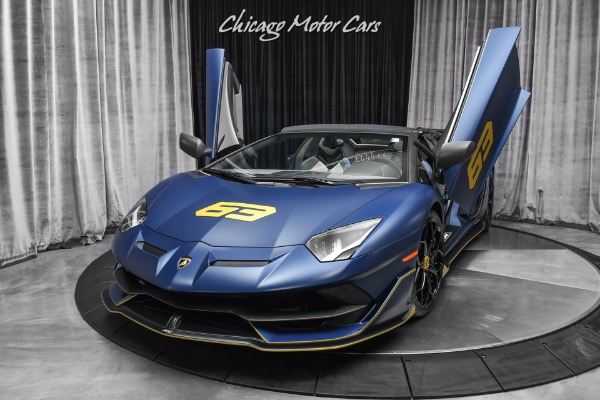 Used-2020-Lamborghini-Aventador-LP770-4-SVJ-63-Roadster-Extremely-RARE-Blu-Emera-163-Made-Collector-Quality-FULL-PPF