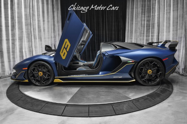 Used-2020-Lamborghini-Aventador-LP770-4-SVJ-63-Roadster-Extremely-RARE-Blu-Emera-163-Made-Collector-Quality-FULL-PPF