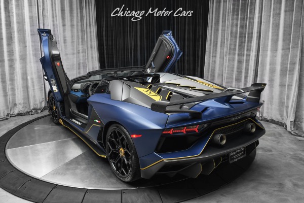 Used-2020-Lamborghini-Aventador-LP770-4-SVJ-63-Roadster-Extremely-RARE-Blu-Emera-163-Made-Collector-Quality-FULL-PPF