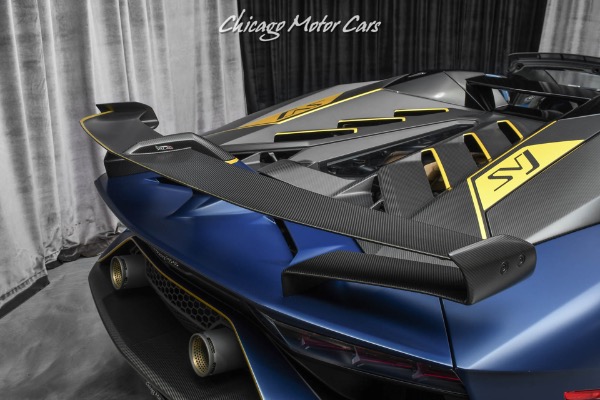 Used-2020-Lamborghini-Aventador-LP770-4-SVJ-63-Roadster-Extremely-RARE-Blu-Emera-163-Made-Collector-Quality-FULL-PPF