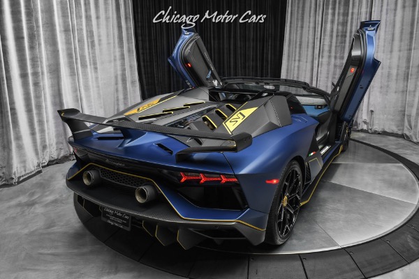 Used-2020-Lamborghini-Aventador-LP770-4-SVJ-63-Roadster-Extremely-RARE-Blu-Emera-163-Made-Collector-Quality-FULL-PPF