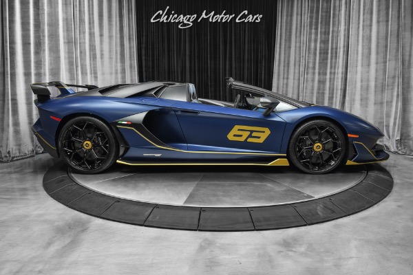 Used-2020-Lamborghini-Aventador-LP770-4-SVJ-63-Roadster-Extremely-RARE-Blu-Emera-163-Made-Collector-Quality-FULL-PPF